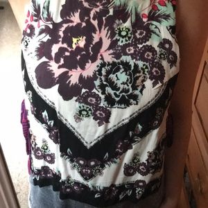 Free People side tie tank top
